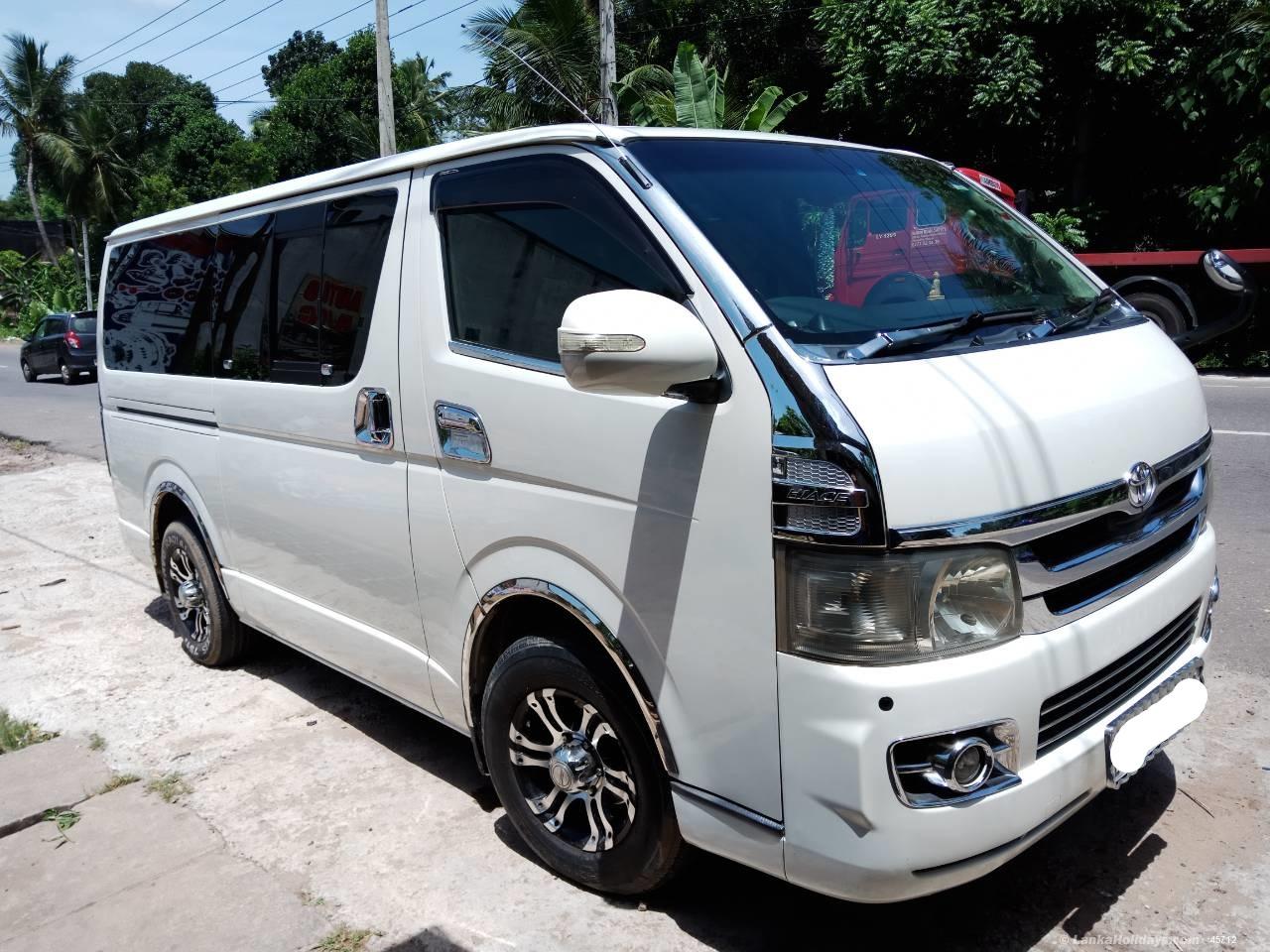 Sri Lanka Van Rentals/Hire - Toyota KDH 