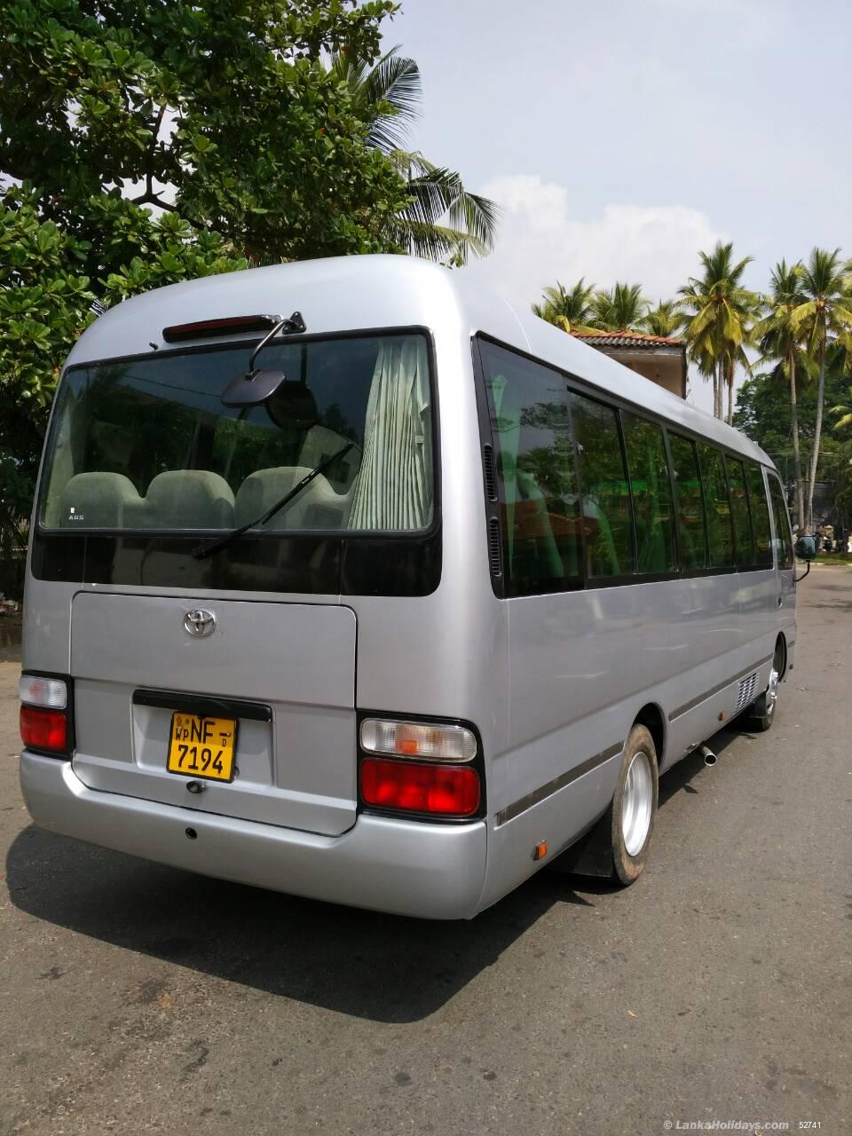 Sri Lanka Bus Coach Rentals Hire TOYOTA COASTER BUS FOR HIRE